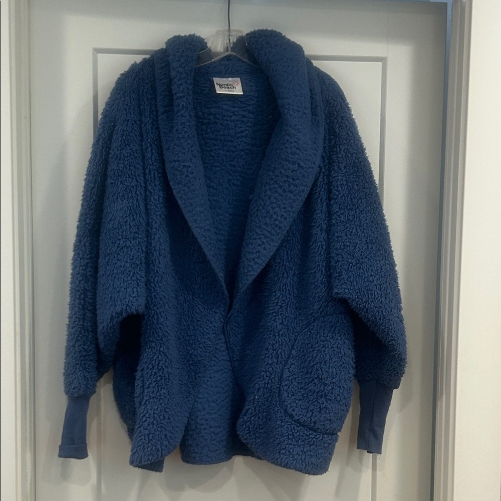 Cozy Blue Sherpa Cardigan
